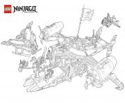 Coloriage vaisseaux avions de combat ninjago 